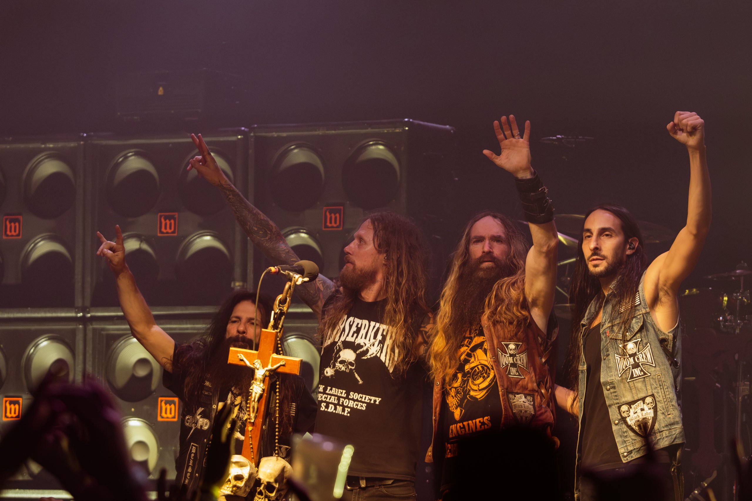 Black Label Society members together onstage at The Ritz