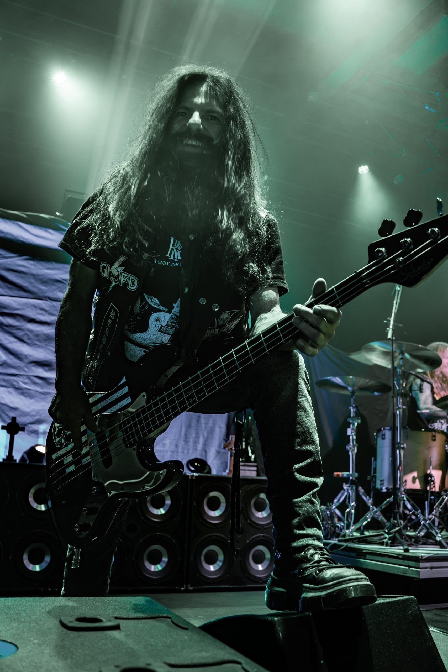 Zakk Sabbath bassist performing at The Ritz